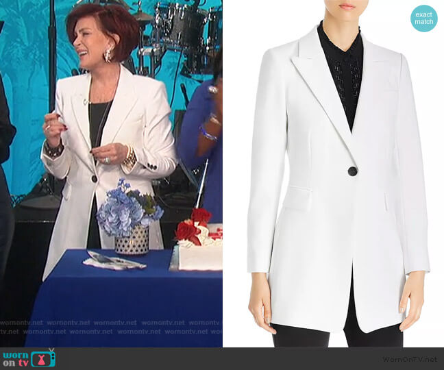 Kobi Halperin Julianne Single-Button Blazer worn by Sharon Osbourne on The Talk