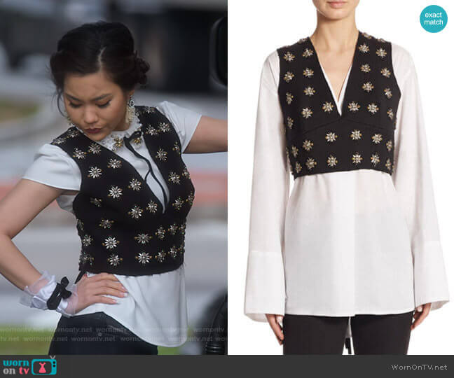 Elizabeth and James Leola Top worn by Dixie Sinclair (Irene Choi) on Insatiable