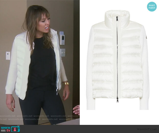 Moncler Wool and Down Jacket worn by Kelly Dodd on The Real Housewives of Orange County