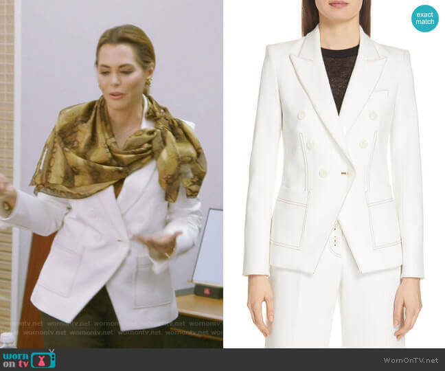 Veronica Beard Cosmo Dickey Jacket worn by D’Andra Simmons on The Real Housewives of Dallas