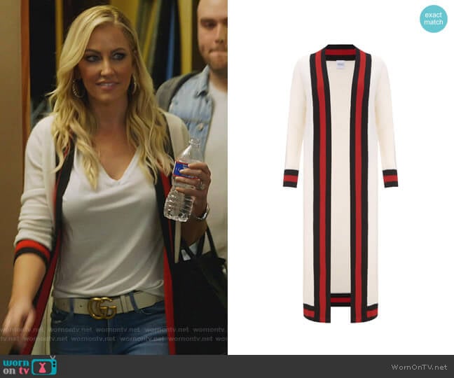 Madeleine Thompson Calypso Cashmere Cardigan worn by Stephanie Hollman on The Real Housewives of Dallas