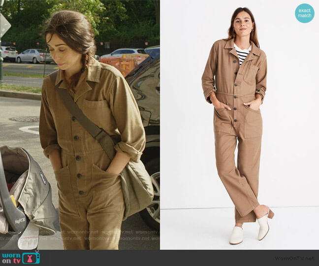 Madewell As Ever Coveralls worn by Maggie Mitchell (Cristin Milioti) on Modern Love