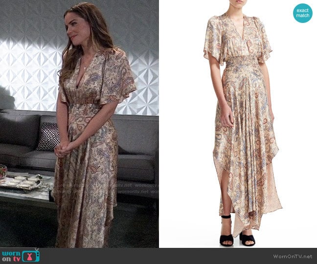 Maje Rachel Dress worn by Sasha Gilmore (Sofia Mattsson) on General Hospital