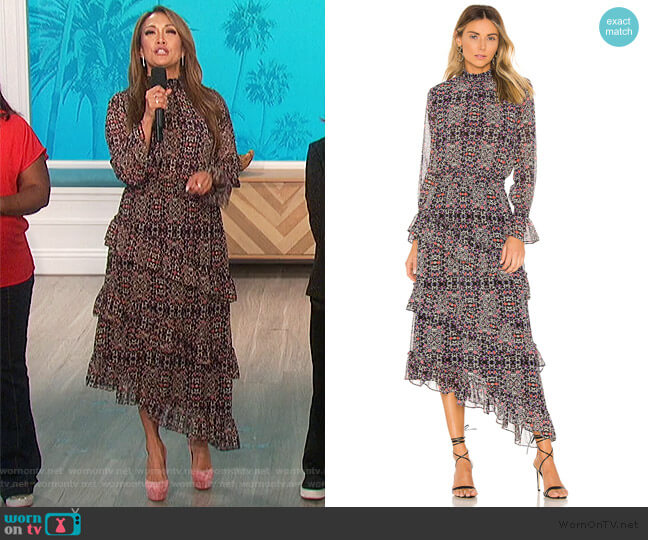 Misa Rania Dress worn by Carrie Inaba on The Talk