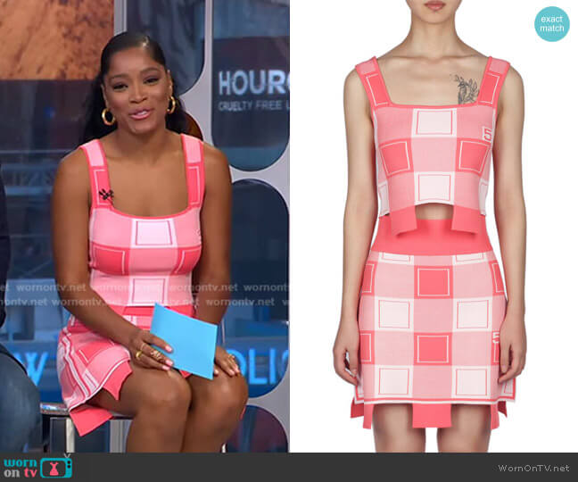 PH5 Oxford Mini Skirt worn by Keke Palmer on Good Morning America
