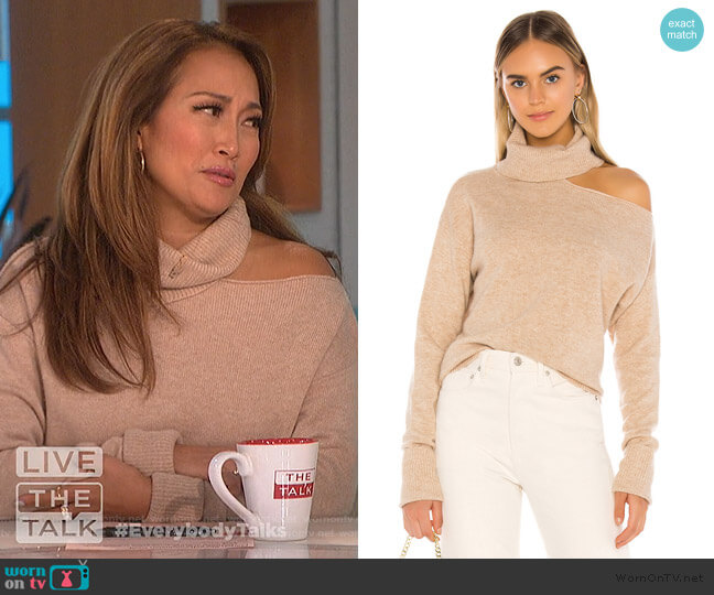 Paige Raundi Sweater worn by Carrie Inaba on The Talk