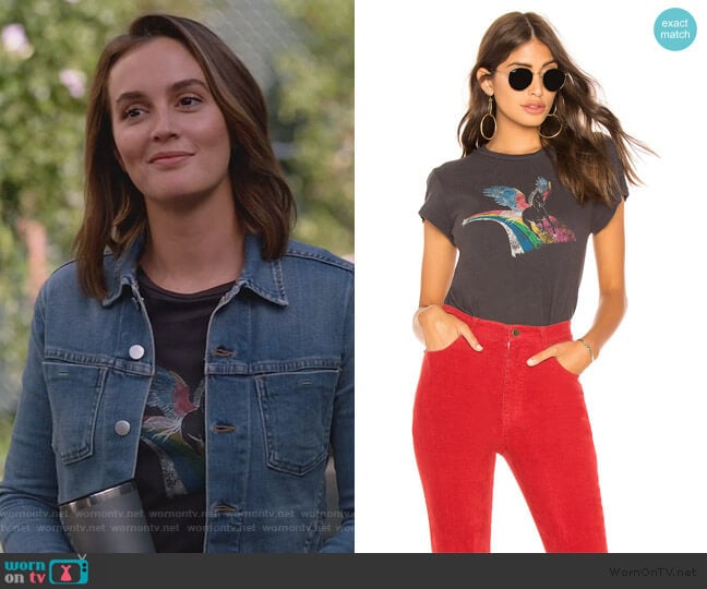 Pam & Gela Unicorn Crew Neck Tee worn by Angie (Leighton Meester) on Single Parents