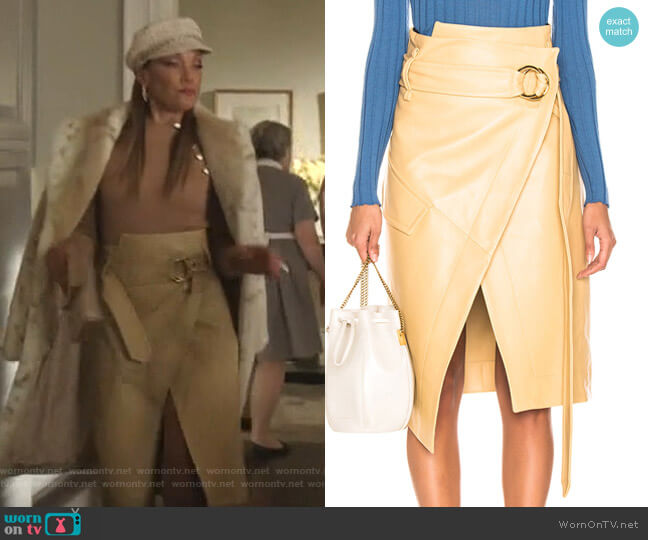 Petar Petrov Rita Skirt worn by Dominique Deveraux (Michael Michele) on Dynasty