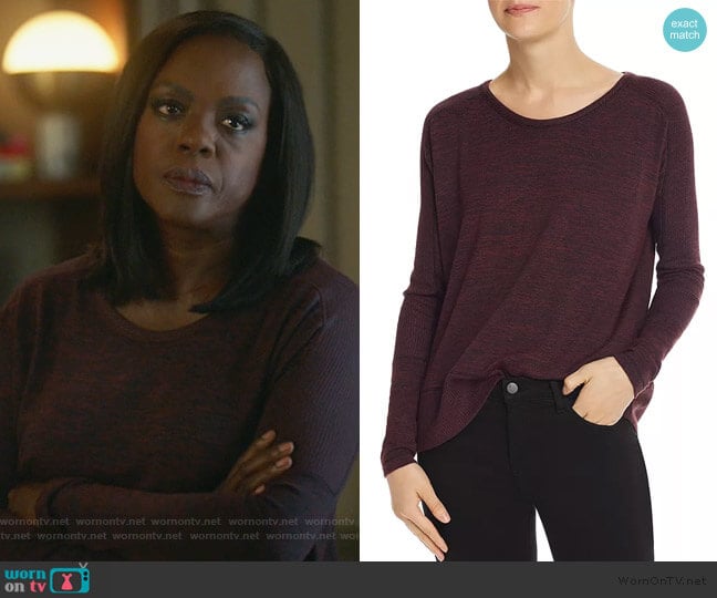 Rag & Bone Ramona Space-Dye Top worn by Annalise Keating (Viola Davis) on How to Get Away with Murder
