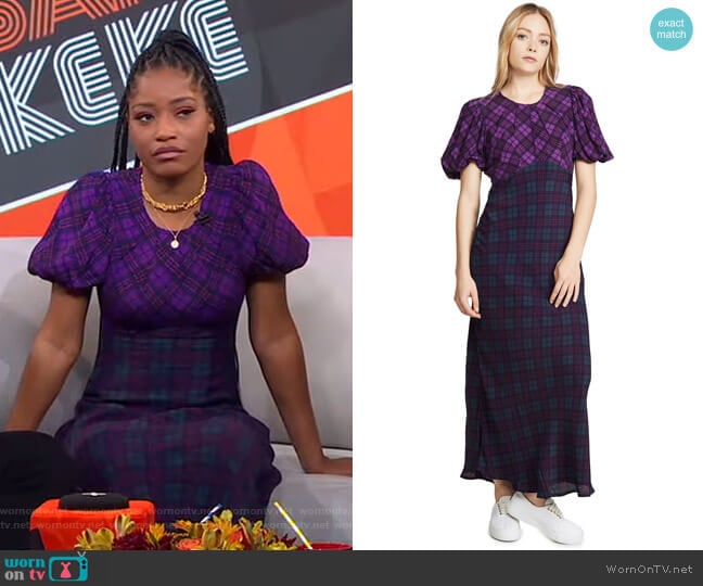 Rahi Plaid Cher Dress worn by Keke Palmer on Good Morning America