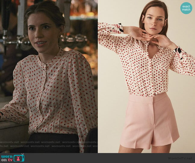 Reiss Kaya Blouse worn by Stephanie 'Stevie' McCord (Wallis Currie-Wood) on Madam Secretary