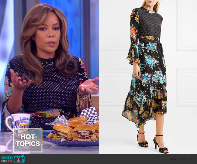 Rixo London Chrissy Dress worn by Sunny Hostin on The View