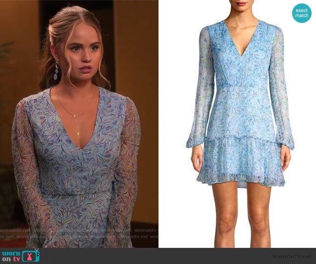 Saloni Devon Silk Mini Dress worn by Patty Bladell (Debby Ryan) on Insatiable