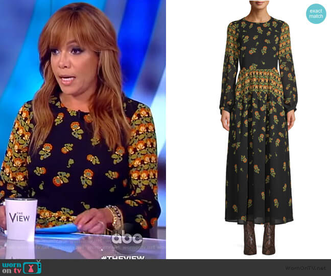 Scoop Scoop Blouson Sleeve Maxi Dress worn by Sunny Hostin on The View