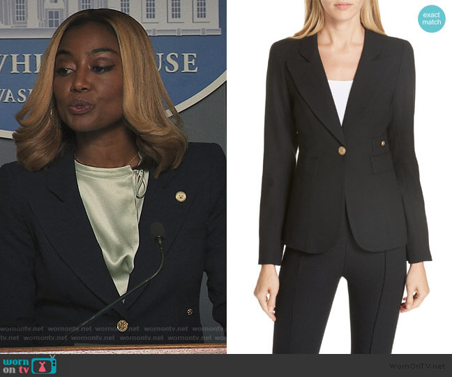 Smythe Classic Duchess Blazer worn by Daisy Grant (Patina Miller) on Madam Secretary