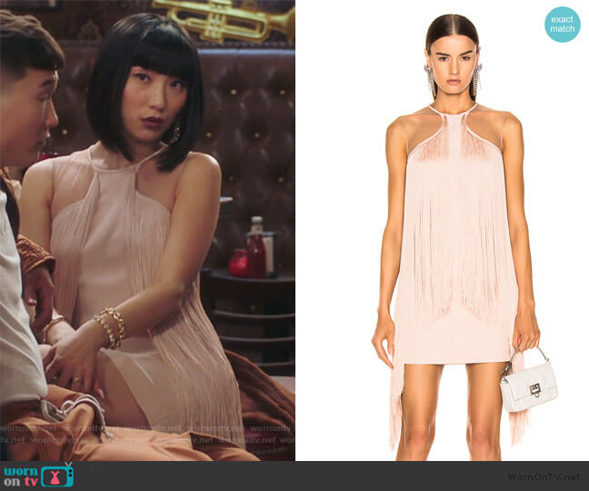 Stella McCartney Fringe Mini Dress worn by Mei Lin (Poppy Liu) on Sunnyside