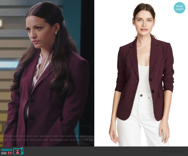 Theory Carissa Blazer worn by Diana Barea (Ana Villafane) on Sunnyside