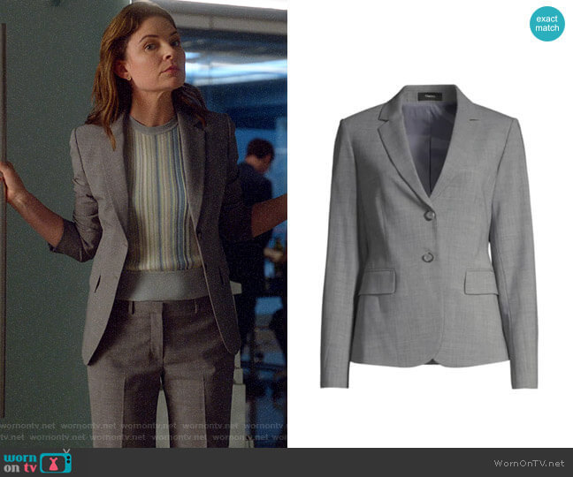 Theory Carissa Blazer worn by Taylor Rentzel (MacKenzie Meehan) on Bull