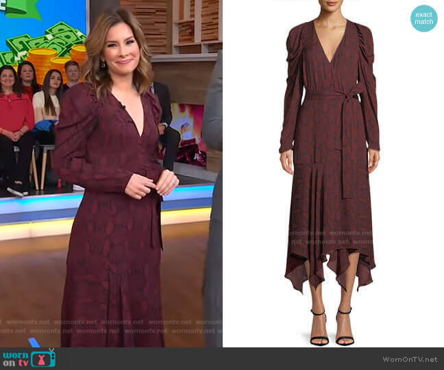 A.L.C. Tianna Dress worn by Rebecca Jarvis on Good Morning America