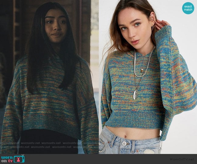 Urban Outfitters Space Dye Hooded Pullover Jumper worn by Alex Portnoy (Brianne Tju) on Light as a Feather