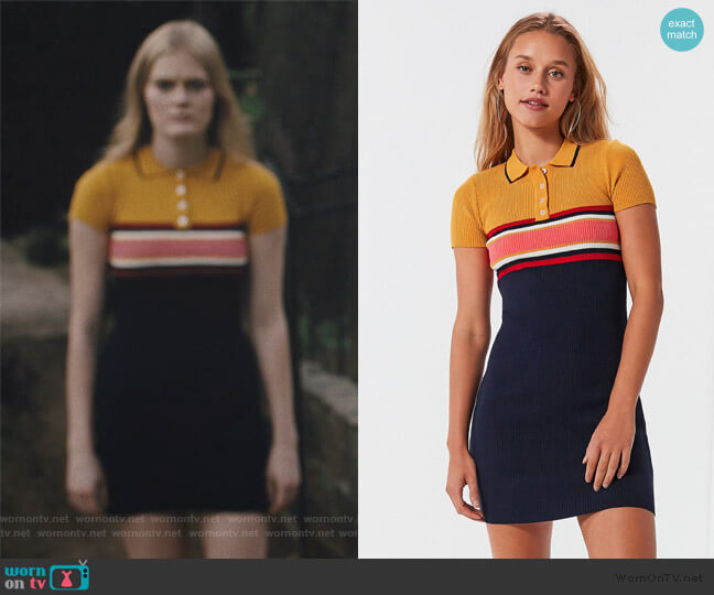 Urban Outfitters Striped button down polo dress