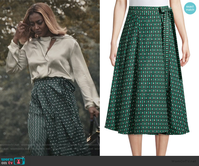 Weekend Max Mara Printed A-Line Midi Skirt worn by Daisy Grant (Patina Miller) on Madam Secretary