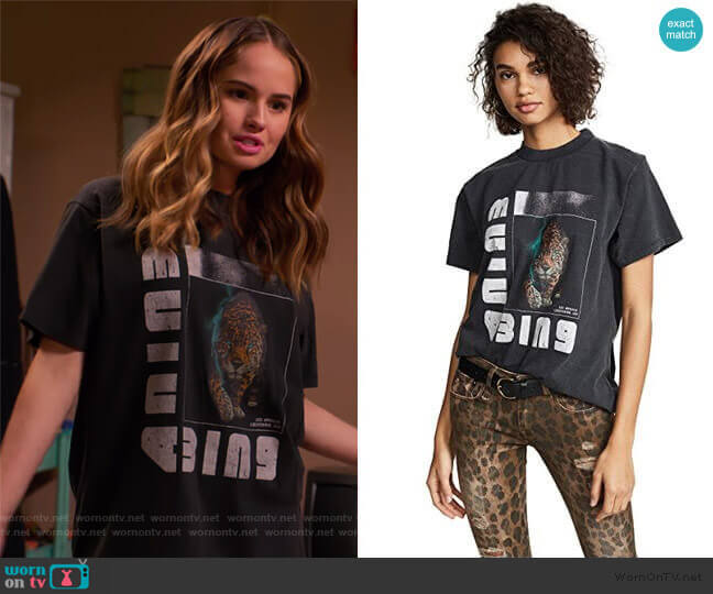 Anine Bing Wild Cat T-Shirt worn by Patty Bladell (Debby Ryan) on Insatiable
