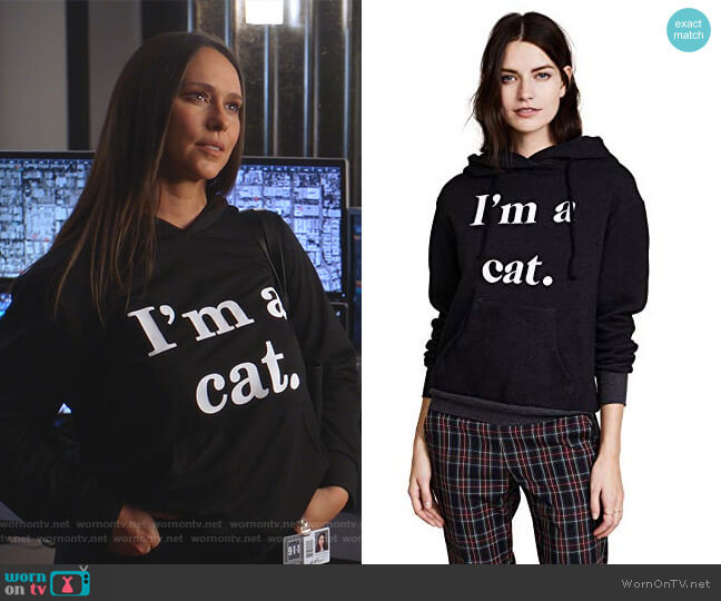 Wildfox I'm a Cat Hoodie worn by Maddie Kendall (Jennifer Love Hewitt) on 9-1-1