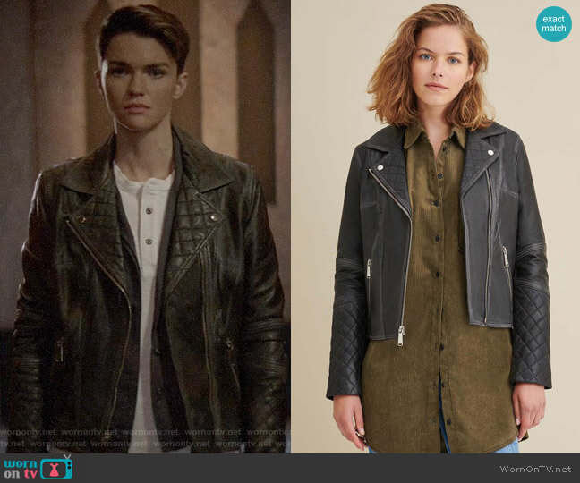 Leather Moto Jacket from Wilsons Leather worn by Kate Kane (Ruby Rose) on Batwoman