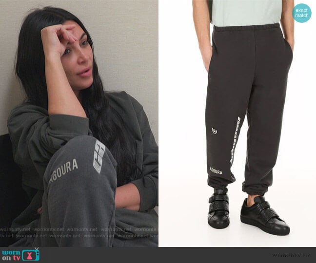 Yeezy Calabasas Track Pants worn by Kim Kardashian on Keeping Up with the Kardashians
