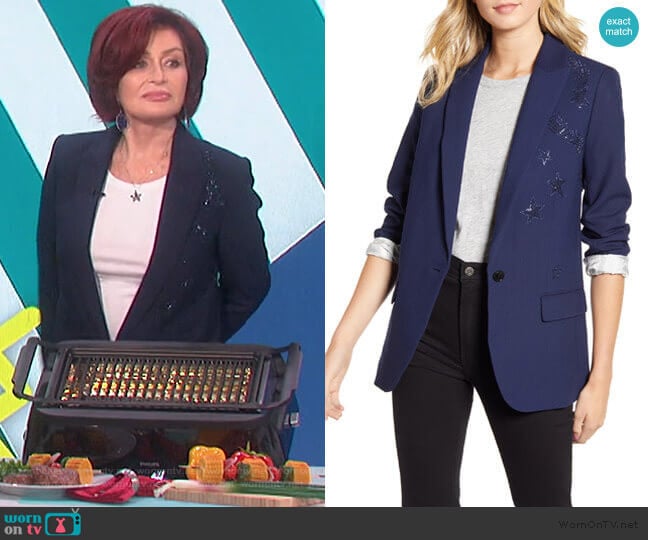 Zadig & Voltaire Viva Blazer worn by Sharon Osbourne on The Talk