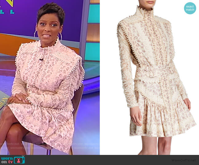 Zimmermann Sabotage Victorian Shirtdress worn by Tamron Hall on Tamron Hall Show