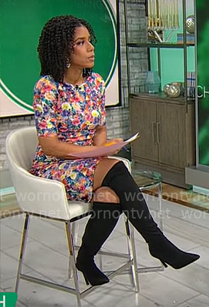Adriana Diaz’s floral dress on CBS Mornings