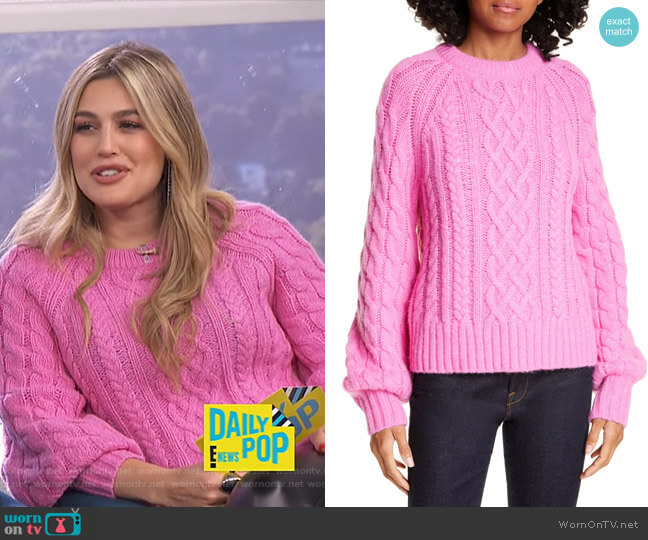 A.L.C. Mick Sweater worn by Carissa Loethen Culiner on E! News