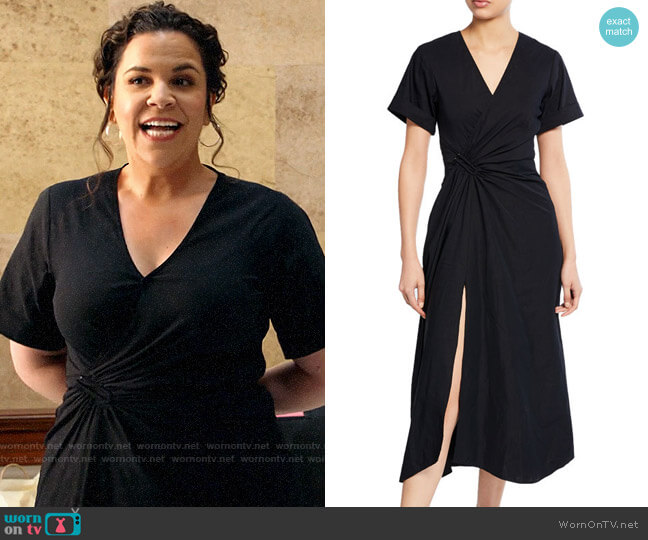 A.L.C. Edie Dress worn by Sara Castillo (Lindsay Mendez) on All Rise