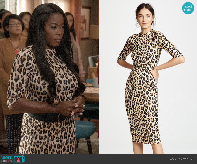Alice + Olivia Delora Leopard Dress
