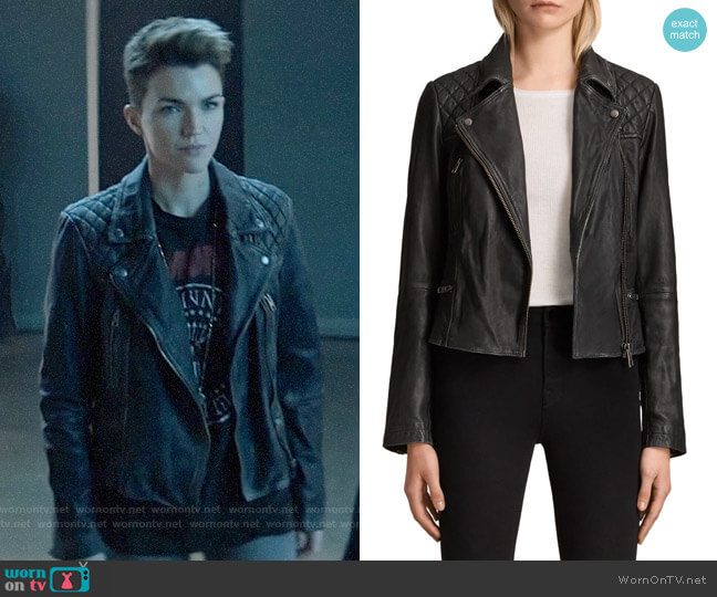 All Saints Cargo Leather Jacket worn by Kate Kane (Ruby Rose) on Batwoman
