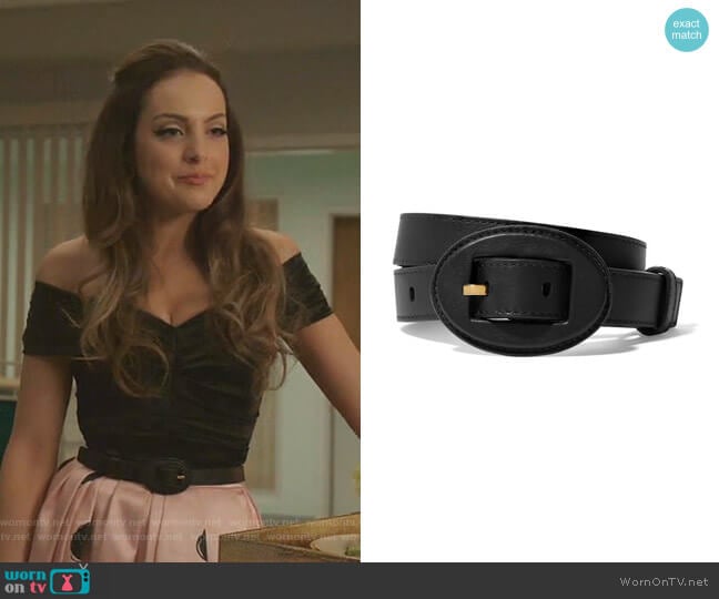 Altuzarra Arianna Belt worn by Fallon Carrington (Elizabeth Gillies) on Dynasty
