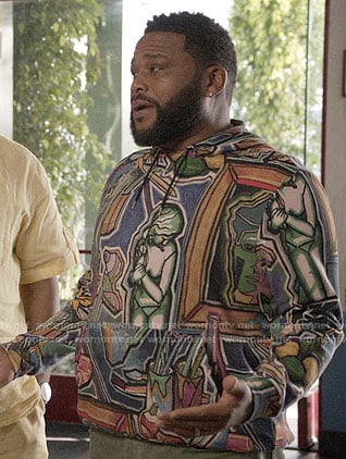 Andre’s art print hoodie on Black-ish