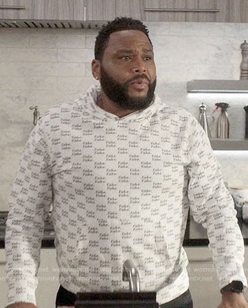 Andre’s FAKE hoodie on Black-ish