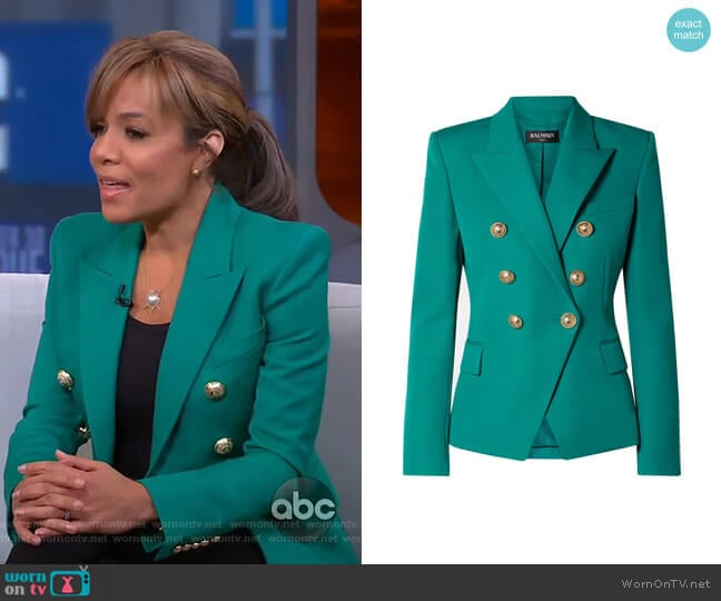 Balmain Button-Embellished Blazer