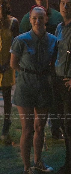 Betty’s denim romper on Riverdale