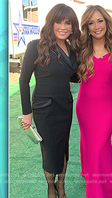Marie’s black tuxedo dress on Dancing with the Stars