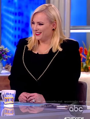Meghan’s studded trim blazer on The View