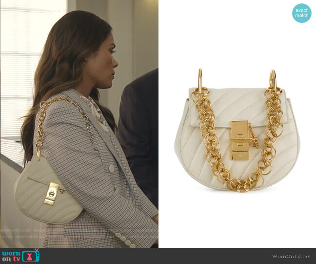 Chloe Drew Bijou Mini Shoulder Bag worn by Cristal Jennings (Daniella Alonso) on Dynasty