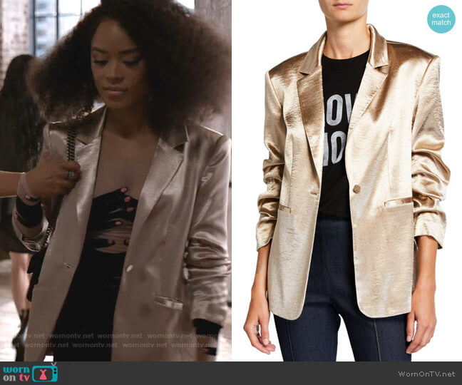 Cinq a Sept Kylie Blazer worn by Tiana Brown (Serayah McNeill) on Empire
