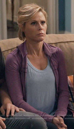 Claire’s purple jacket on Modern Family