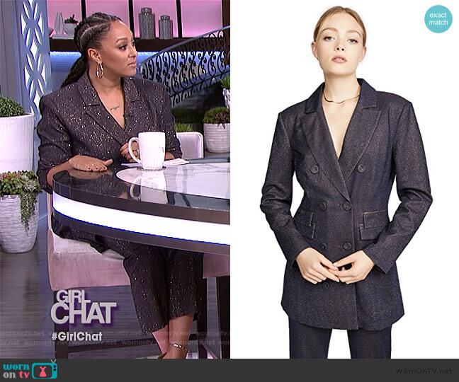 C/Meo Collective By Night Blazer worn by Tamera Mowry on The Real