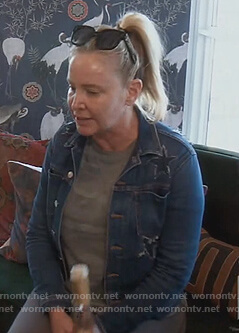 Shannon’s star patch denim jacket on The Real Housewives of Orange County