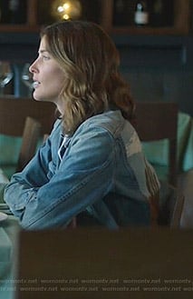 Dex’s landscape print denim jacket on Stumptown